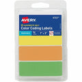 Rectangular Color Coding Labels, 1, PK72