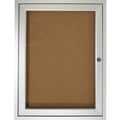 Enclosed Cork Bulletin Board 30x36 In., 1 Door