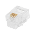 Plug, Modular, RJ11,6P4C, Solid, PK50