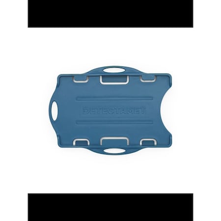 Metal Detectable Swipe Card Holder, Blue, Pk10