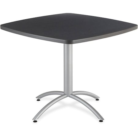 Square Cafe/Breakroom Table, Graphite Granite - 42" Square x 29"H, 42" W, 42" L, 29" H, Graphite