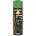 Rust Preventative Spray Paint, Safety Green, Gloss, Solvent, 15 oz