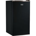 Compact Refrigerator Energy Star Single Door Mini Fridge with Freezer, 3.2 Cubic Feet, Black
