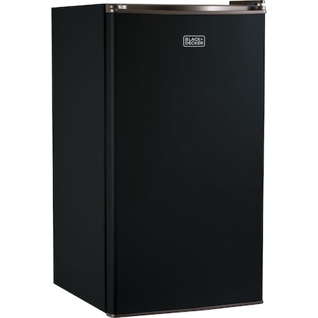 Compact Refrigerator Energy Star Single Door Mini Fridge with Freezer, 3.2 Cubic Feet, Black
