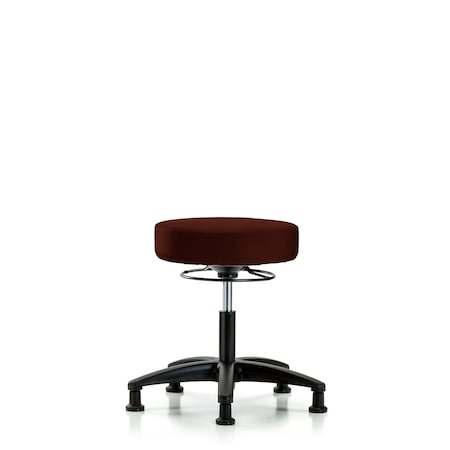 Desk Stool,Vinyl,Glides,Burg
