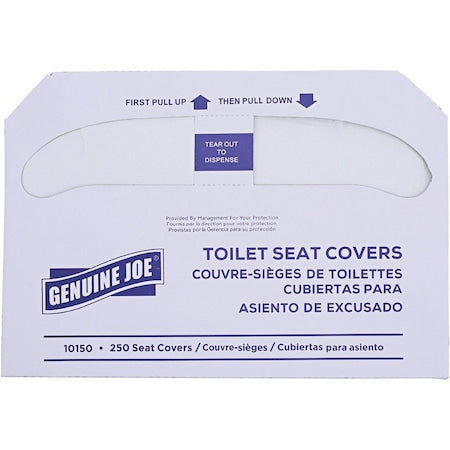 Toilet Seat Cover, 1/4 Fold, White