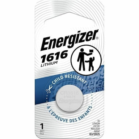 Energizer 1616 Lithium Coin Battery, 1 Pack - 3V DC