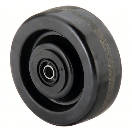 Caster Wheel, 4"dia, 600 lb, Black