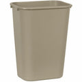 Deskside 10 gal Rectangular Indoor Plastic Can, Beige, None, Plastic, 11 in