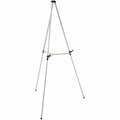 Portable Telescoping Display Easel, Silver