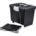 File Box, Black, Plastic, PK2