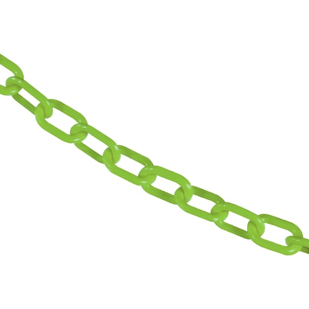 1"" x 25' Safety Green Plastic Safety Chain
