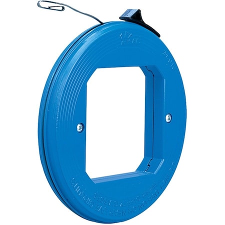 Fish Tape, 1/8 In x 50 ft, Blued Steel