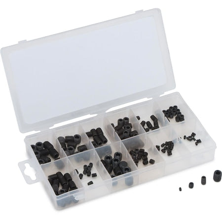 Metric Socket Head Set Screw Assortment, 160 Piece