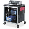 Desk-Side Printer Stand, Black/Silver