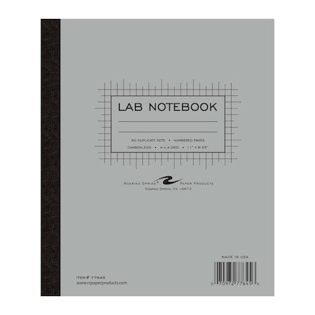Lab Notebooks, 11"x9.25", 50 sets Yellow/White
