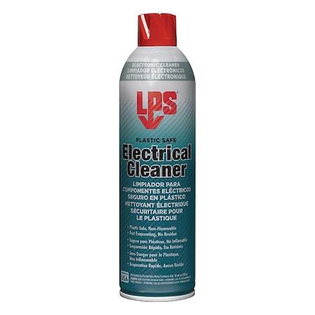 Plastic Safe Contact Cleaner, Aerosol Spray Can, 18 oz, Liquid