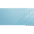 Dry Erase Board, Glass, 24 in, 36 in, No Frame Frame, Blue, Gloss