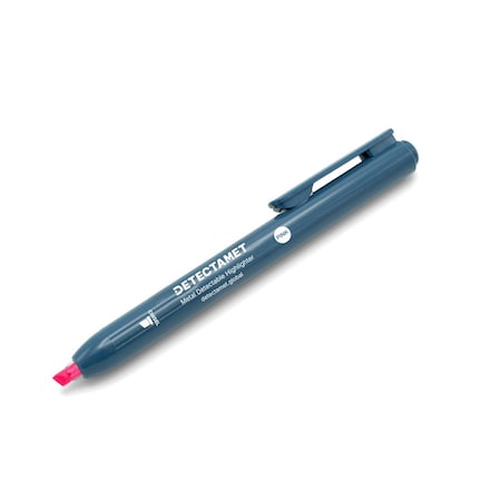 Metal Detectable Highlighter, Pink Ink, Chisel Tip, PK5