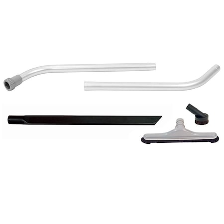 Hard Surface Nylon Brush w/ Two Piece Wand Tool Kit