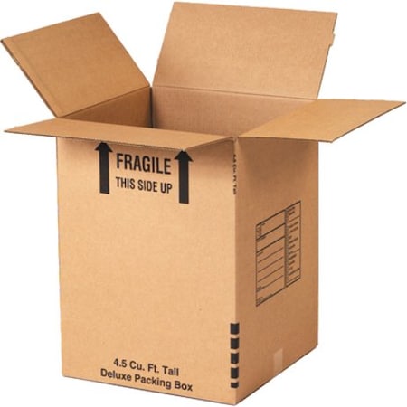 18 in x 18 in x 24 in Shipping Box, Kraft, Corrugate, Single Wall, 32 ECT