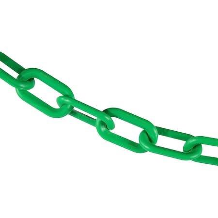 2"" x 200' Green Plastic Safety Chain