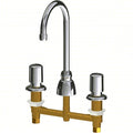 Handle-Operated Faucet, Deck, Manual, Metal