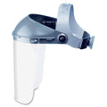 Face Shield Headgear, Gray Visor, Polycarbonate, Ratchet Suspension, Gray