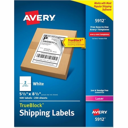 Shipping Address Labels, Laser Pr, PK500