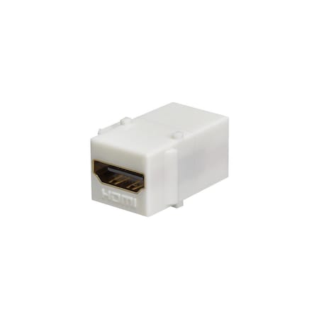 HDMI Coupler (F to F), Keystone, White