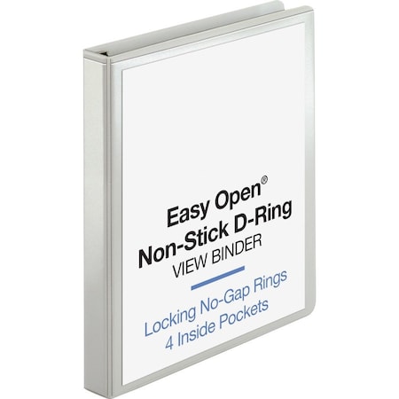 Ring Binder, White, Clear Sleeve
