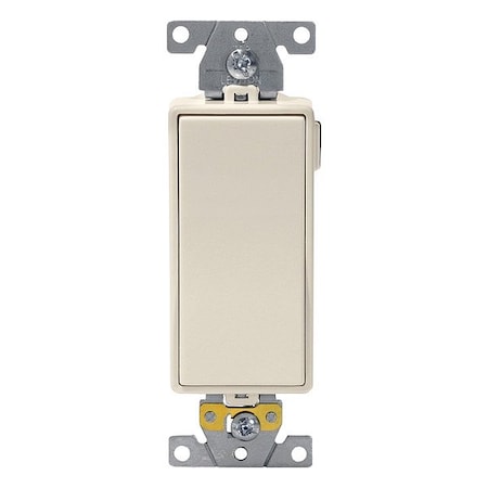 WallSwitch, 2hp, Rocker, 20A, LightAlmond
