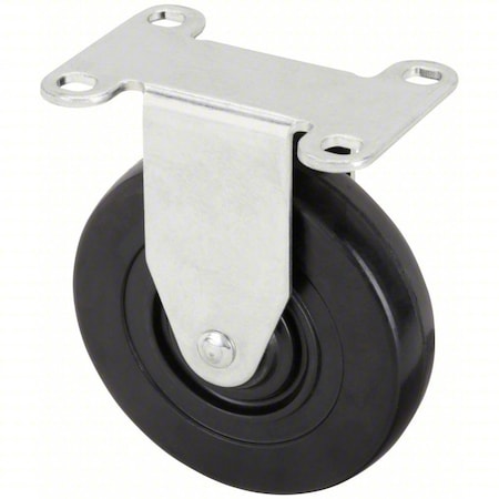 Plate Caster, 130 lb. Ld Rating, Plain