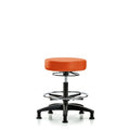 Vin Stool without Back-Med Bench Ht with Chr Foot RingandStat Glides in Orange Kist Trailblazer Vin