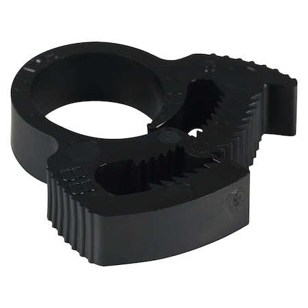 Snap-Plastic Hose Clamp, BLK, 4"ID, PK5