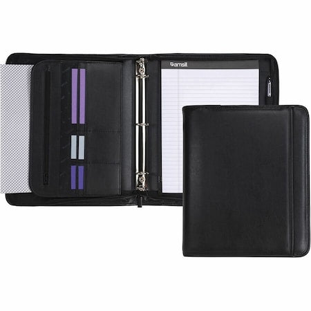 Ring Binder, Black, Vinyl; Metal