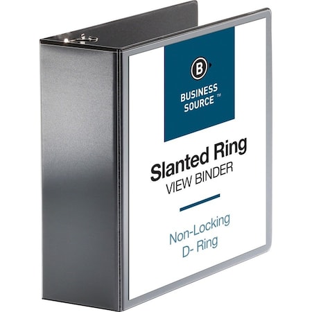 Ring Binder, Black, Clear Sleeve