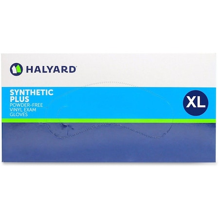 Disposable Gloves, 4.7 mil Palm, Vinyl, Powder-Free, Xl, 900 PK, Clear