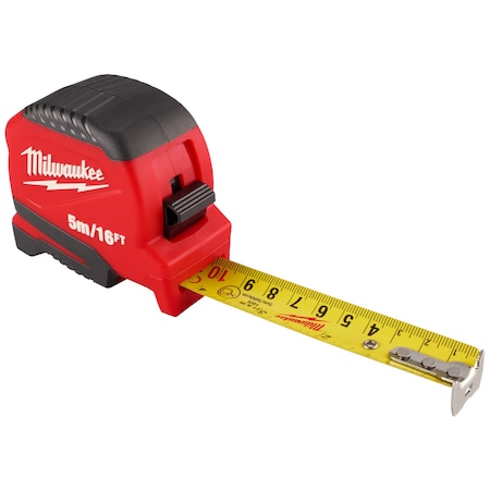 Tape Measure, 16 ft L Blade SAE