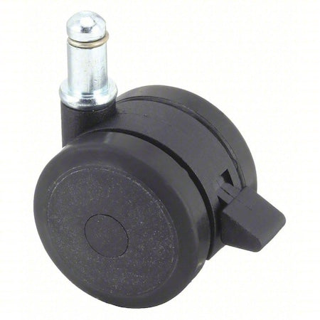 Stem Caster, 75 lb. Load, Black Wheel