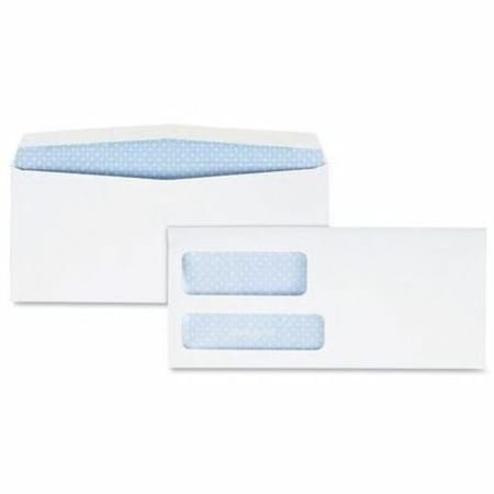 Double Window Envelope, White, Paper, PK500