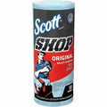 Scott Shop Paper Towel Roll, 11 in x 10.4 in Sheet, 55 Sheets/Roll, Multi-Purpose, Blue, 12PK