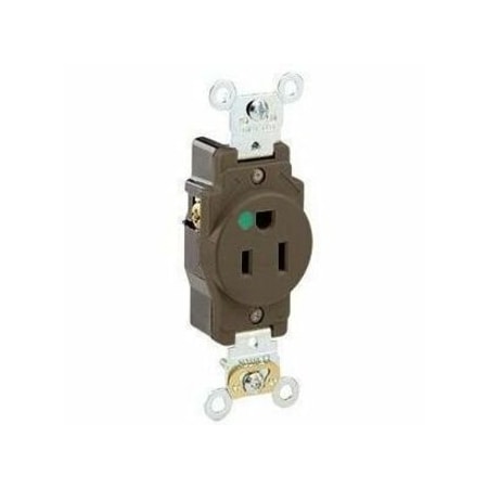 PlugsandReceptacles, 15A, 125VAC, Brn, Nylon