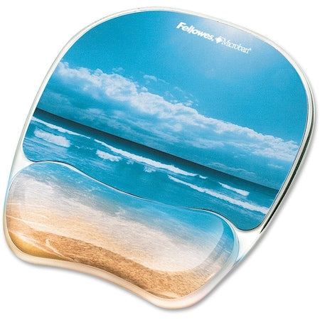 Mousepad w/Wrist Support, Sandy Beach
