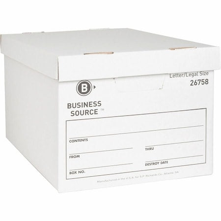File Box, Wht, Corrugated Fiberboard, PK12
