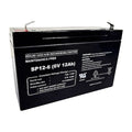 Battery, SLA, DC 6V, 12Ah (Formerly LumaPro)