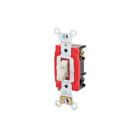 WallSwitch, 2hp, Toggle, 20A, LightAlmond