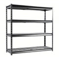 Atlas 4-Tier 72 in.W x 24 in.D x 72 in.H Heavy Duty Garage Shelving Load 8000 Lbs, Hammertone