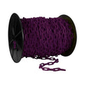 1.5"" x 200' Purple Plastic Safety Chain - Reel