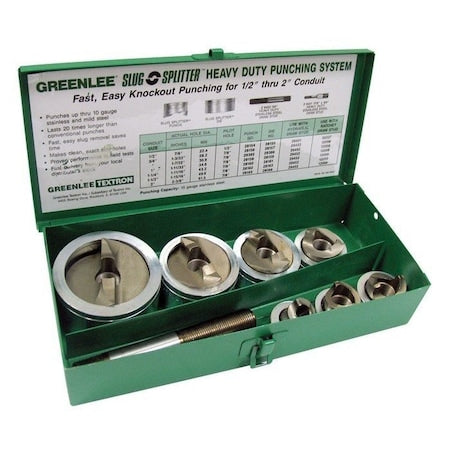 8 Piece Hydraulic Punch Driver Set, 10 ga.